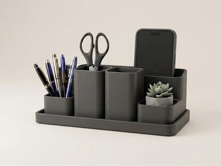 Modern 3D Printed Desk Organizer